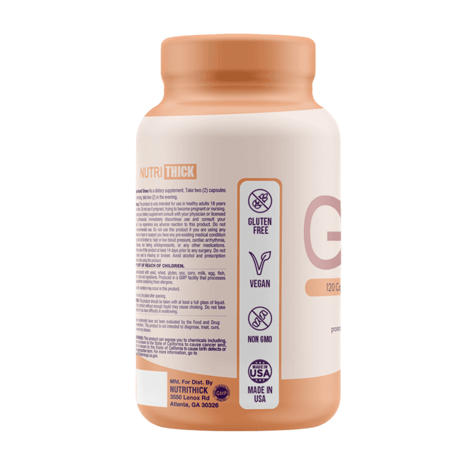 GAIN+ Weight Gainer Capsules with Maca, Fenugreek and Creatine for Women