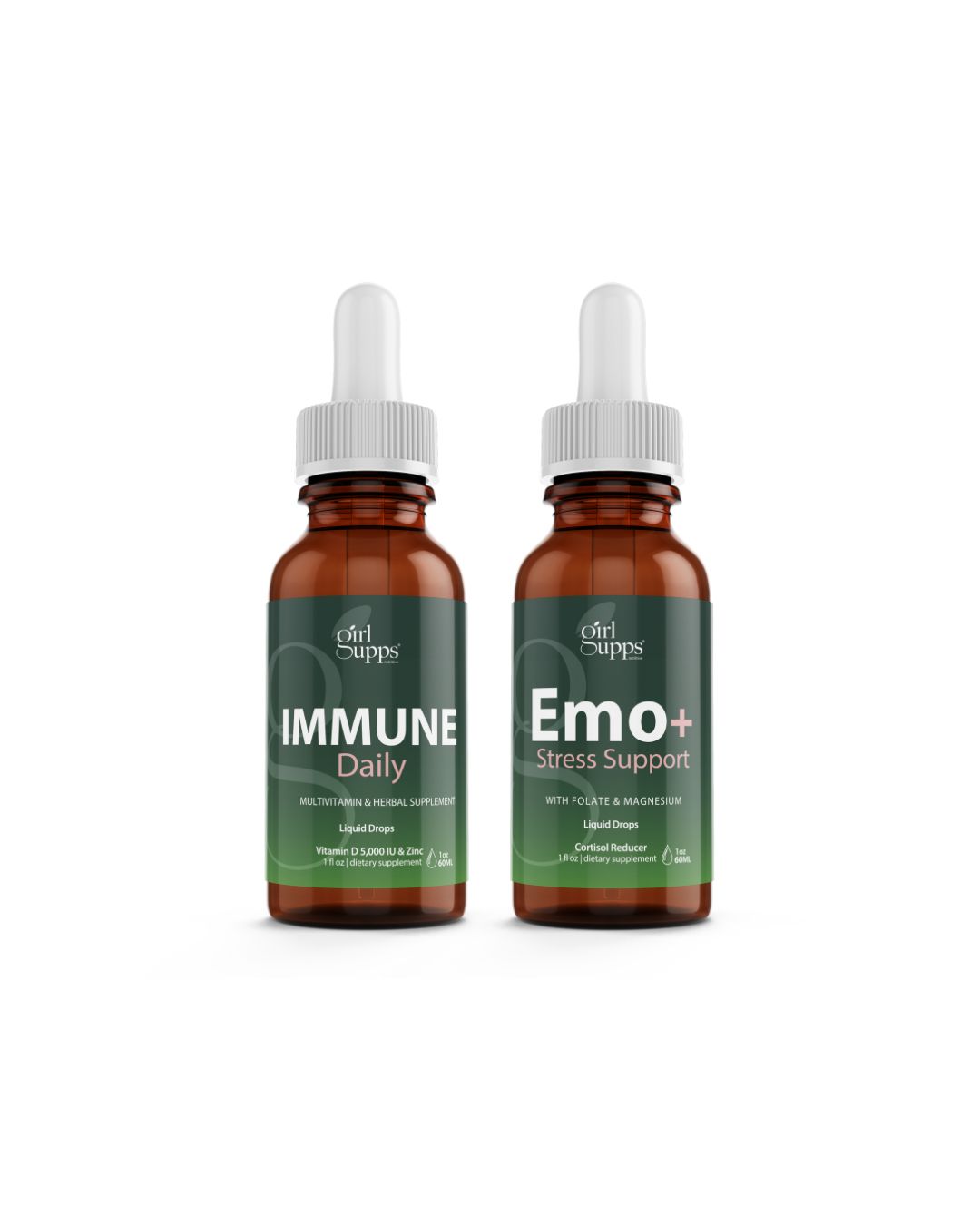 Emo+ Stress Support & Immune Daily Liquid Drops Combo