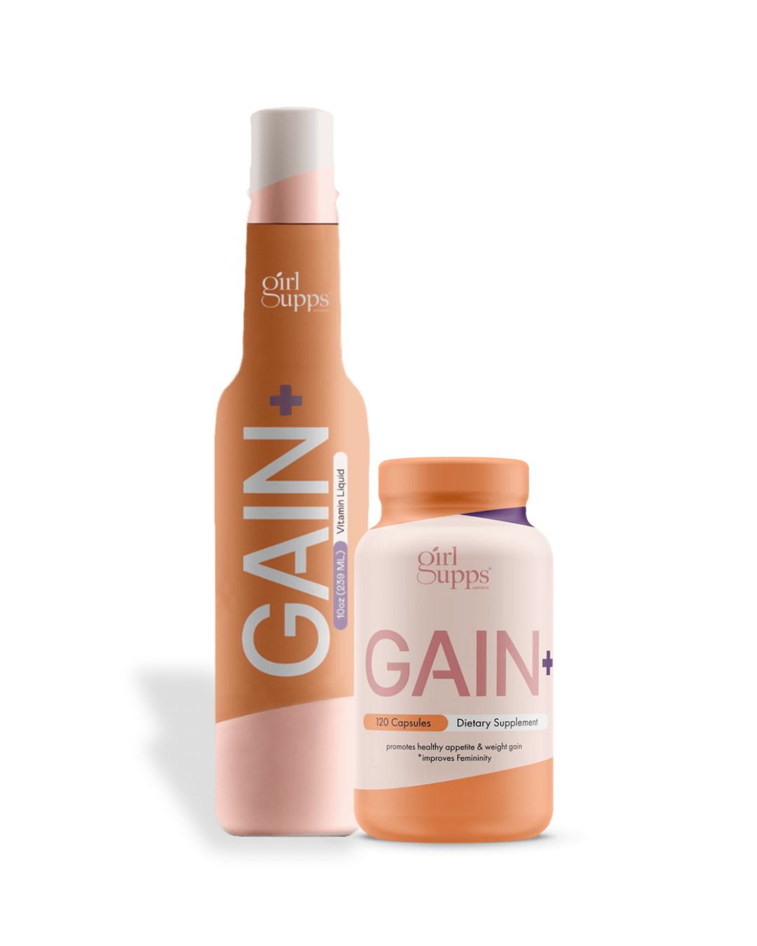 GAIN+ Weight Gainer & Vitamin Liquid Appetite Support Combo