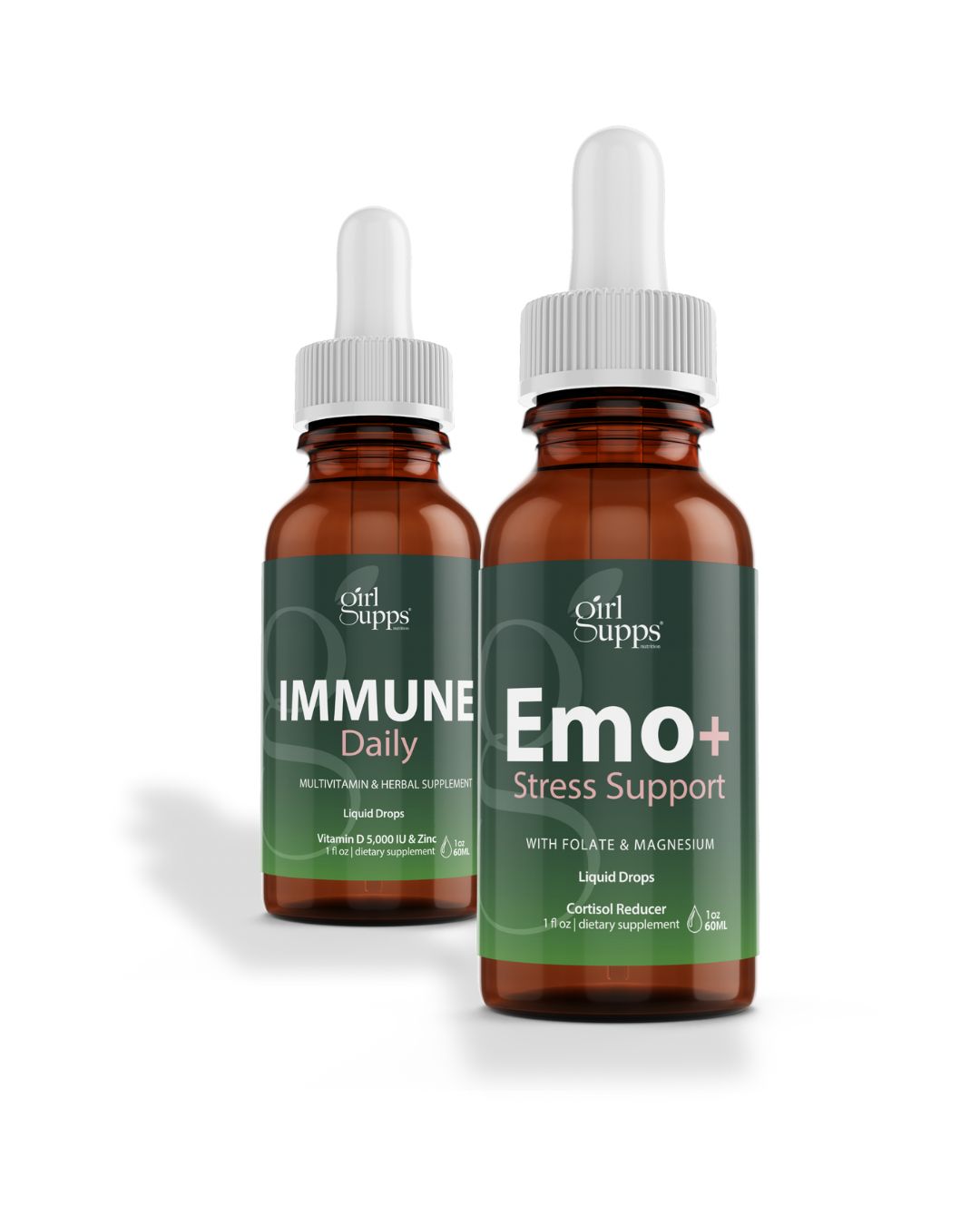 Emo+ Stress Support & Immune Daily Liquid Drops Combo