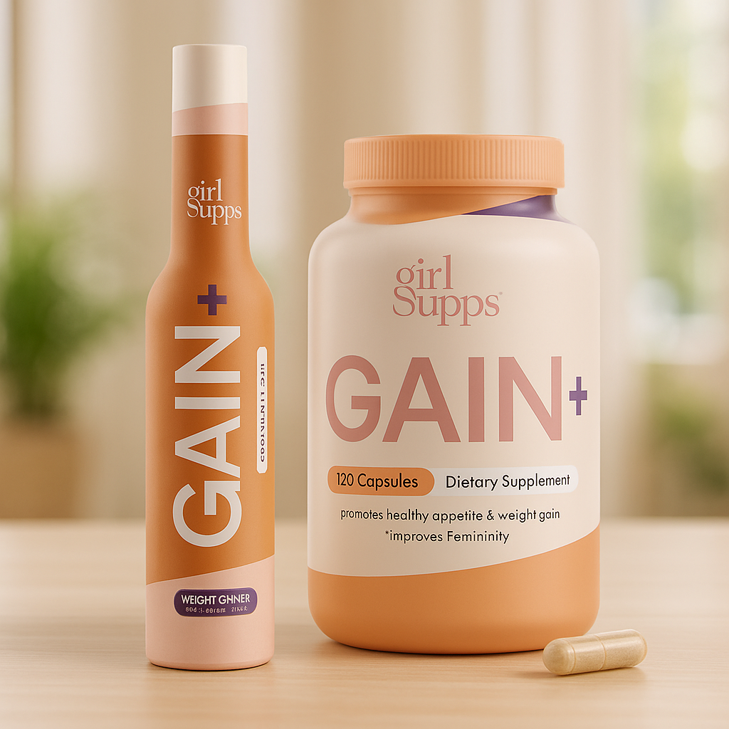 GAIN+ Liquid Vitamin and Capsules Bundle