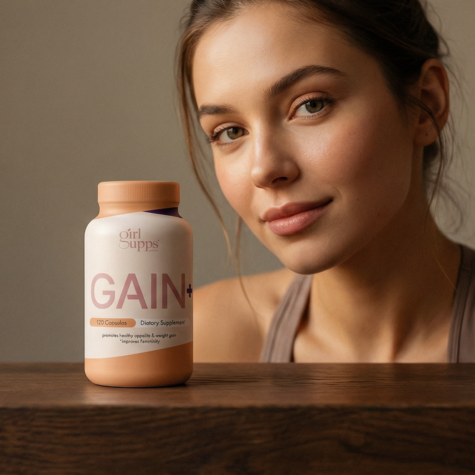 GAIN+ Weight Gainer Capsules with Maca, Fenugreek and Creatine for Women