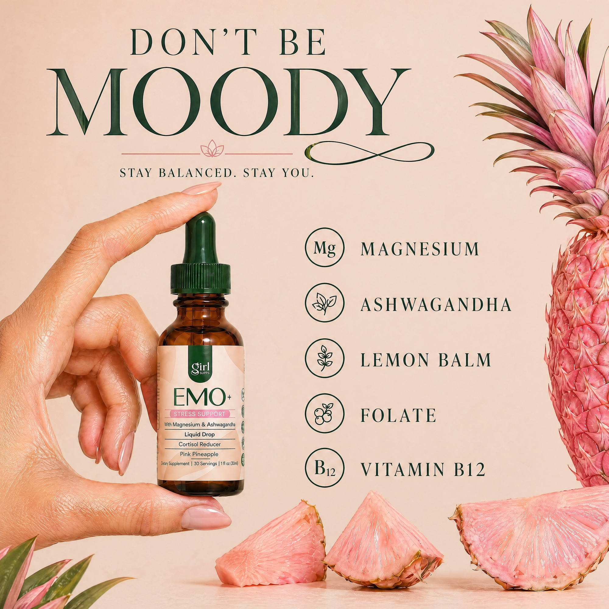 Emo+ Magnesium Support Drops