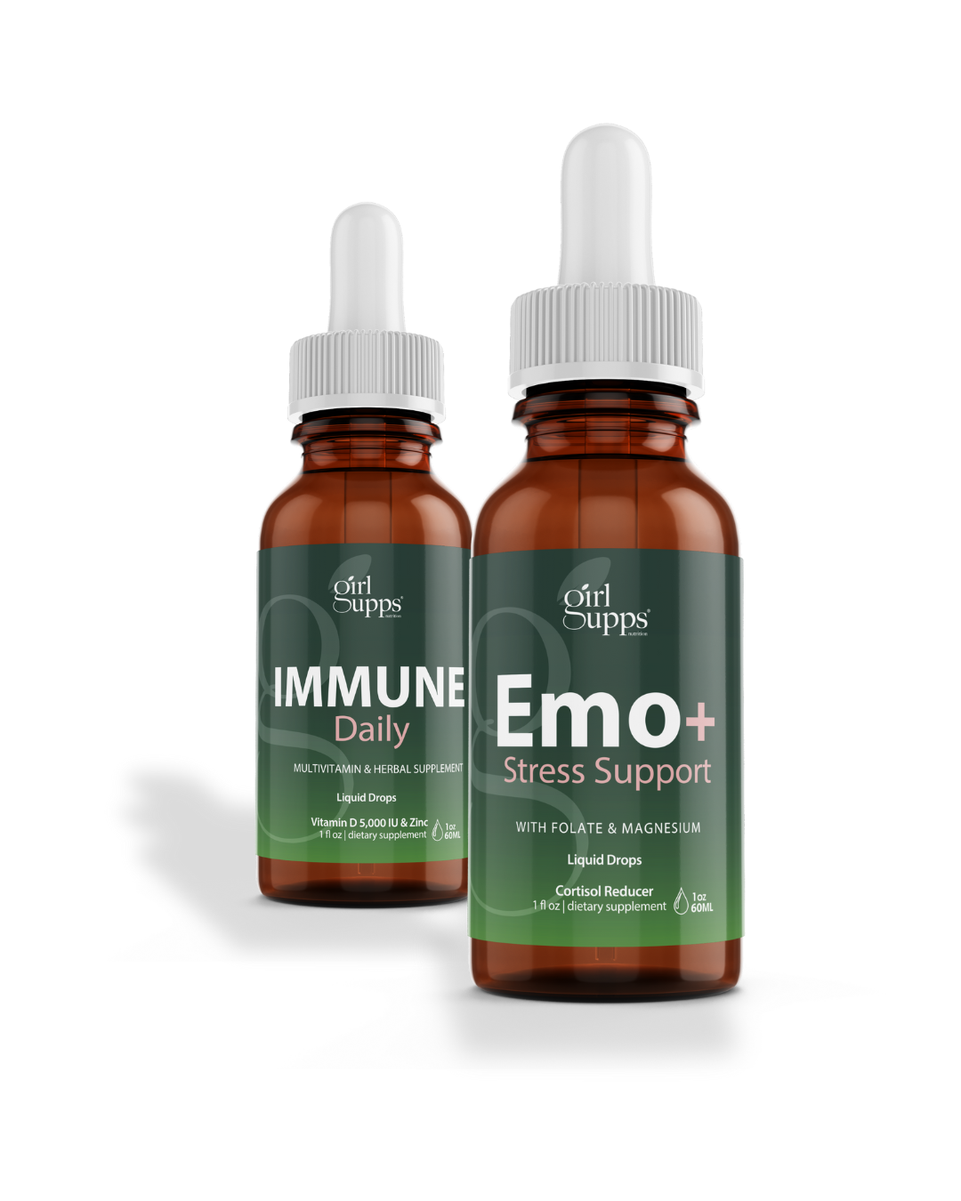 Emo+ Stress Support & Immune Daily Liquid Combo
