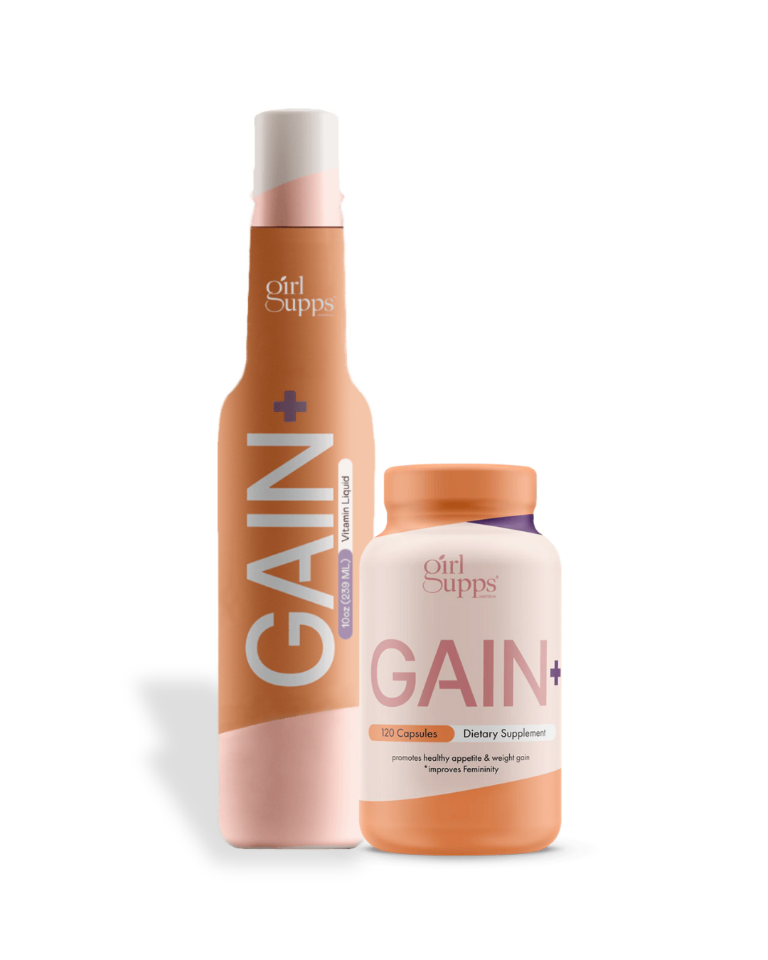 GAIN+ Weight Gainer & Vitamin Liquid Appetite Support Combo