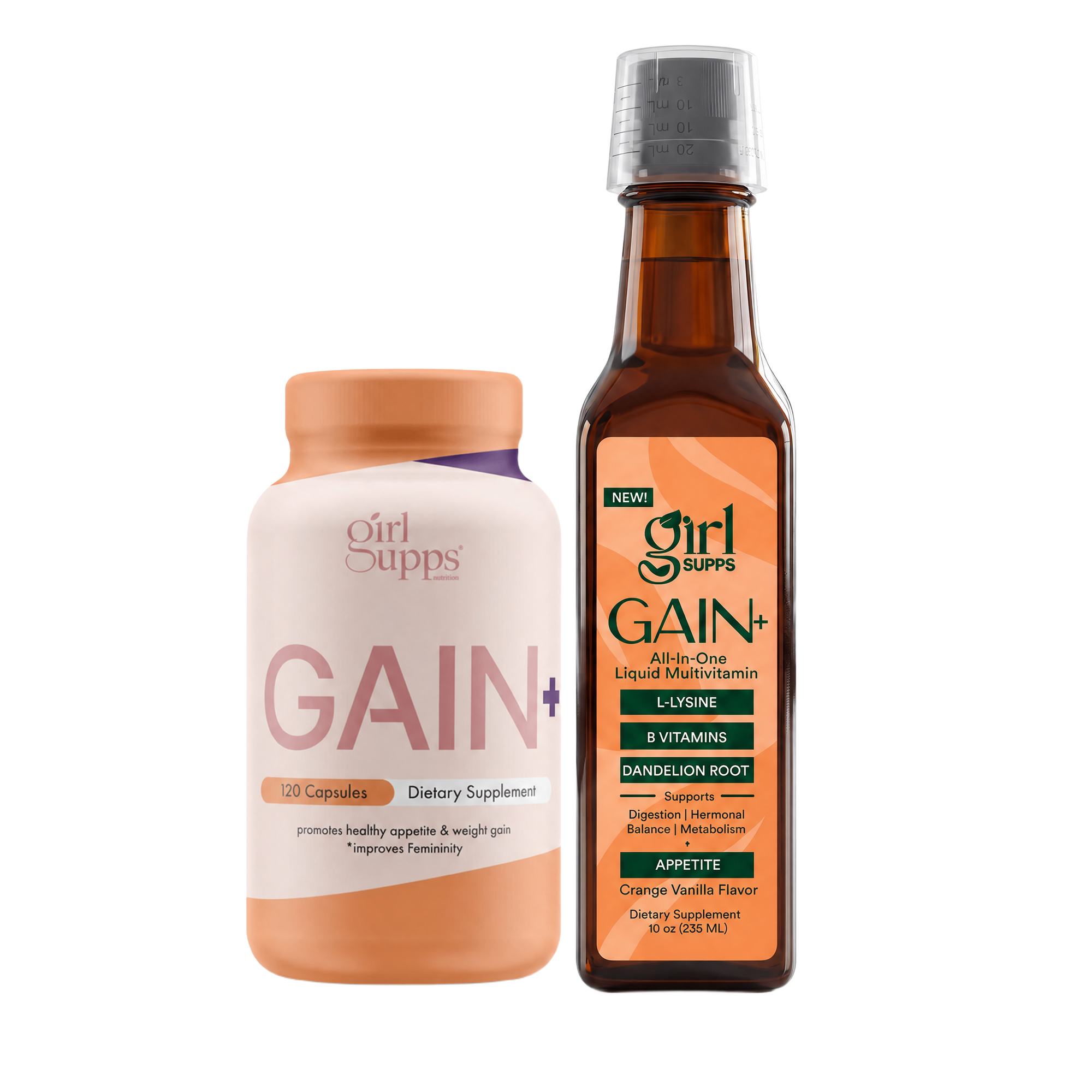 GAIN+ Liquid Multivitamin and Capsules Bundle