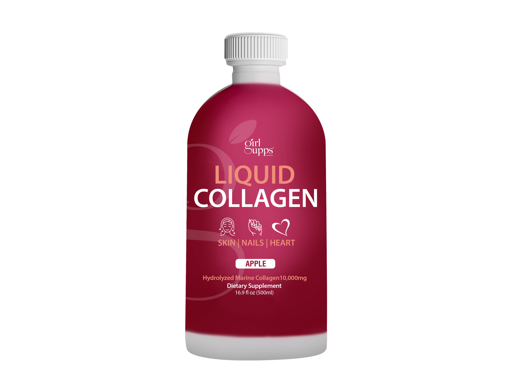 Liquid Collagen – Apple Flavor, 10,000mg Marine Collagen